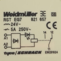 Weidmüller Relaiskoppler RST EG7 24VDC 821657 NOV