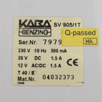Kaba Benzing Power Supply SV 905/1T 230V/50Hz GEB