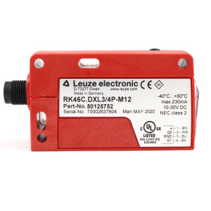 Leuze electronic Reflex-Lichtschranke RK46C.DXL3/4P-M12 50125752 OVP