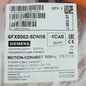 Siemens Leistungsleitung 6FX8002-5DN56-1CA0 OVP