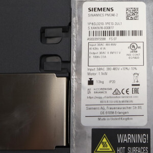 Sinamics Power Module PM240-2 6SL3210-1PE13-2UL1 FS:07 OVP