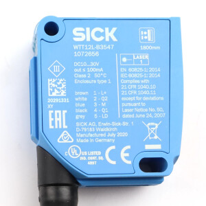 SICK Reflexions-Lichttaster WTT12L-B3547 1072656 OVP