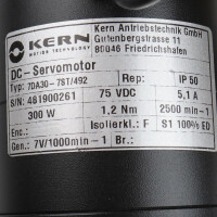 KERN DC-Servomotor 7DA30-7ST/492 300W OVP