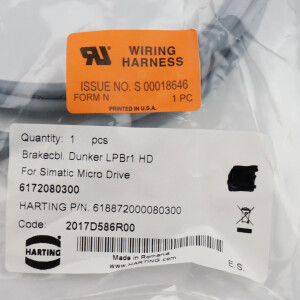 Harting Brakecbl. Dunker LPBr1 HD 618872000080300 3,0m OVP