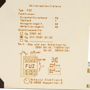Scharco Universalzeitrelais FUZ 24V-240V AC-DC GEB