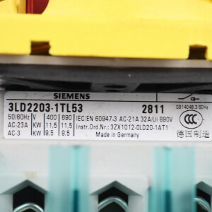 Siemens Not-Aus-Schalter 3LD2203-1TL53 GEB