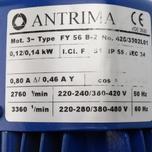 ANTRIMA Motor FY 56 B-2 0,12/0,14kW GEB