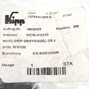 Kipp Griffkugel 06245-410X20 OVP
