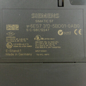Simatic S7 CPU312C 6ES7 312-5BD01-0AB0 GEB