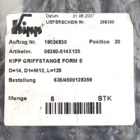 Kipp Griffstangen 06360-514X125 (8Stk.) OVP