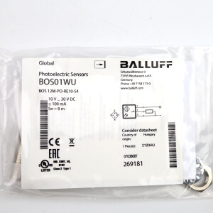Balluff Einweglichtschranke BOS01WU BOS 12M-PO-RE10-S4 OVP