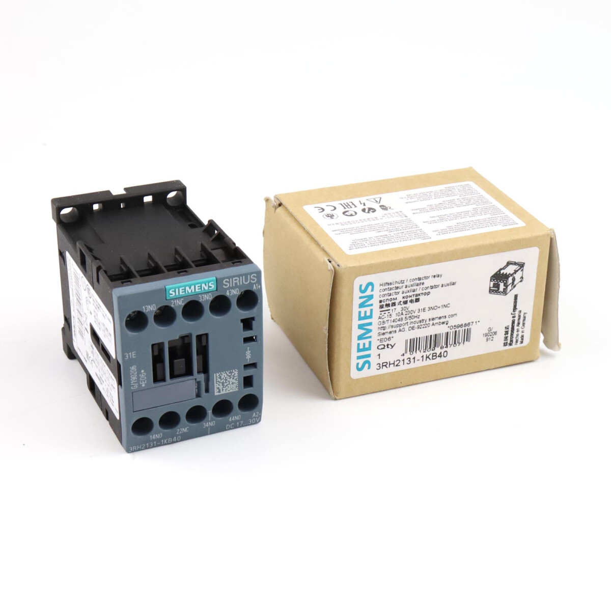 Siemens Koppelhilfssch&uuml;tz 3RH2131-1KB40 OVP