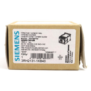 Siemens Koppelhilfsschütz 3RH2131-1KB40 OVP