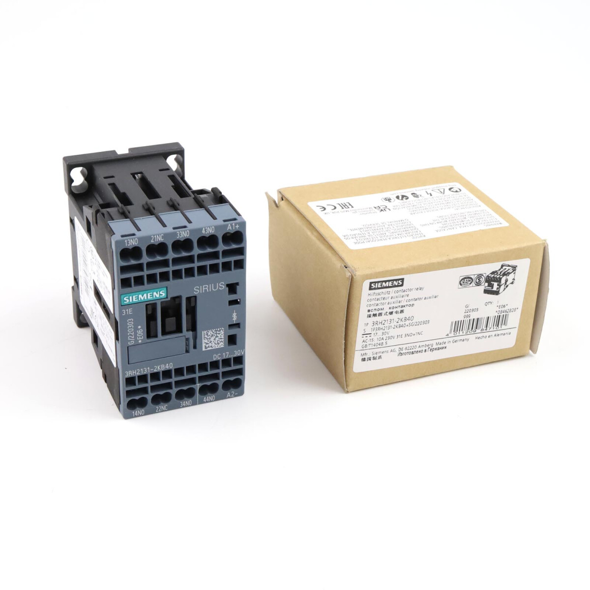 Siemens Koppelhilfssch&uuml;tz 3RH2131-2KB40 OVP
