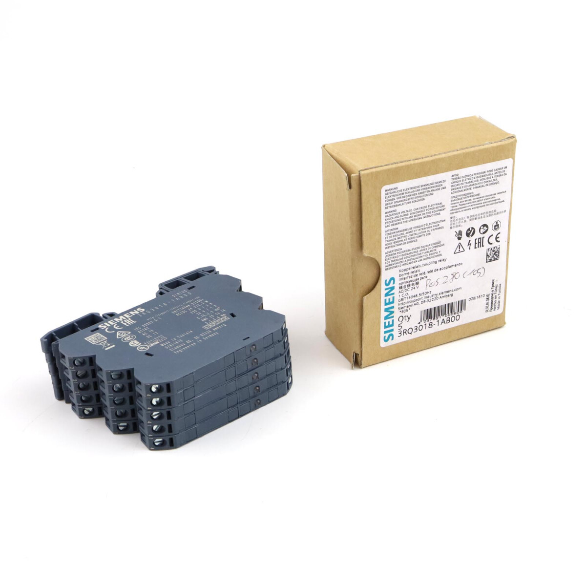 Siemens Koppelrelais 3RQ3018-1AB00 (5Stk.) OVP