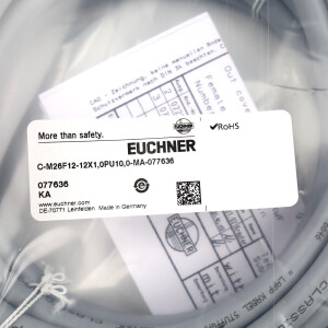 Euchner Anschlussleitung C-M26F12-12X1,0PU10,0-MA-077636 OVP