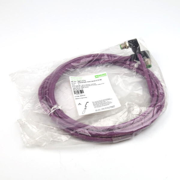 MURR ELEKTRONIK Verbindungskabel M12 St. 90° M12 St. 90° 341775 OVP