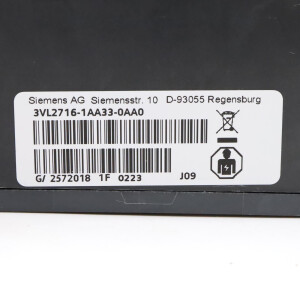 Siemens Leistungsschalter 3VL2712-1DC33-0AA0 GEB