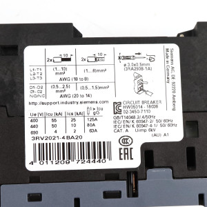 Siemens Leistungsschalter 3RV2021-4BA20 NOV