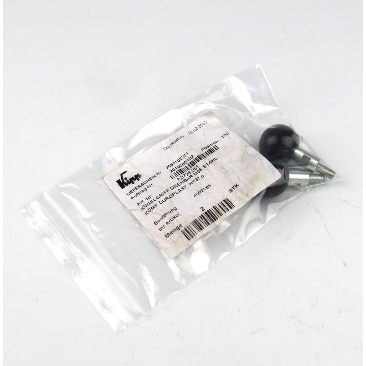 Kipp Kugelgriff K0726.061 (2Stk.) OVP