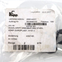 Kipp Kugelgriff K0726.061 (2Stk.) OVP
