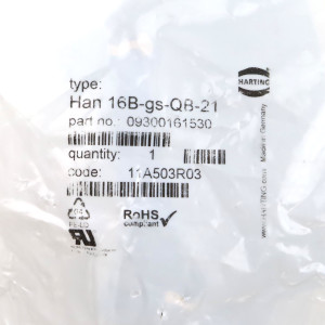 Harting Tüllengehäuse Han 16B-gs-QB-21 09300161530 OVP