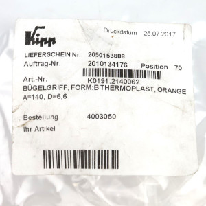 Kipp Bügelgriff K0191.2140062 (4Stk.) OVP