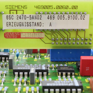 Siemens Ein-/Ausgabebaugruppe 6SC2470-5AA00 E-Stand:A GEB