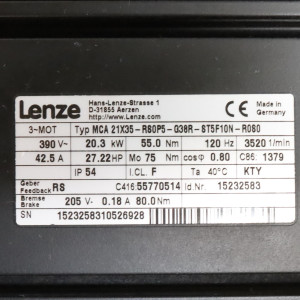 Lenze Servomotor MCA 21X35-RS0P5-G38R-ST5F10N-R0S0 15232583 GEB