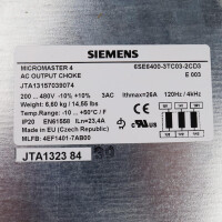 Siemens Micromaster 4 Ausgangsdrossel 6SE6400-3TC03-2CD3 GEB