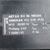 ELGE Stromwandler AET 0.5 K4 160234 1000/0.5A 5VA GEB
