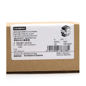 Siemens Leistungsschalter 3RV2811-0FD10 OVP
