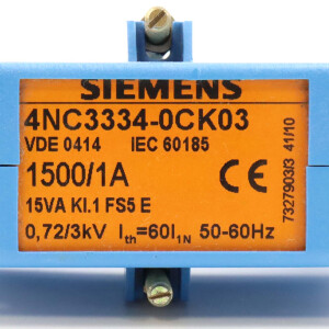 Siemens Stromwandler 4NC3334-0CK03 GEB