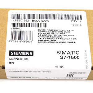 Simatic S7-1500 6ES7 592-1BM00-0XA0 SIE