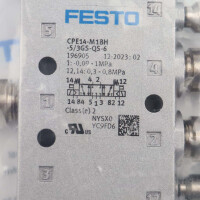Festo Magnetventil CPE14-M1BH-5/3GS-QS-6 196905 OVP