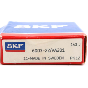 SKF Kugellager Rillenkugellager 6003-2Z/VA201 OVP