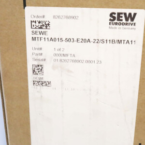 SEW EURODRIVE MOVIFIT MTF11A015-503-E20A-22/S11B MTA11A-503-S623-D01-00/BW2 OVP