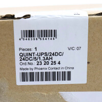 Phoenix Contact Unterbrechungsfreie Stromversorgung QUINT-UPS/ 24DC/ 24DC/ 5/1.3AH 2320254 SIE