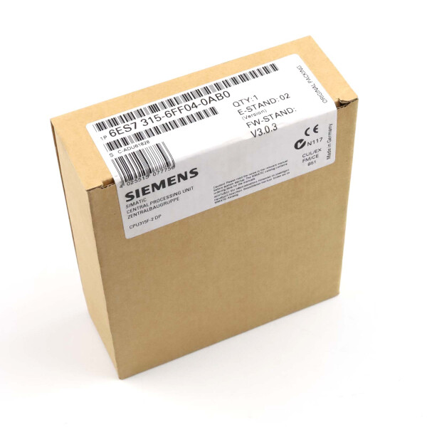 Simatic S7 CPU315F-2DP 6ES7 315-6FF04-0AB0 E-Stand:02 FW:V3.0.3 SIE