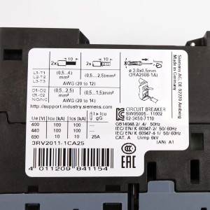 Siemens Leistungsschalter 3RV2011-1CA25 NOV