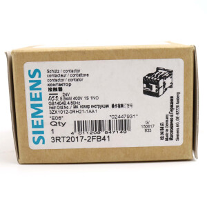Siemens Leistungsschütz 3RT2017-2FB41 OVP