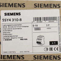 Siemens Leitungsschutzschalter 5SY4310-8 OVP