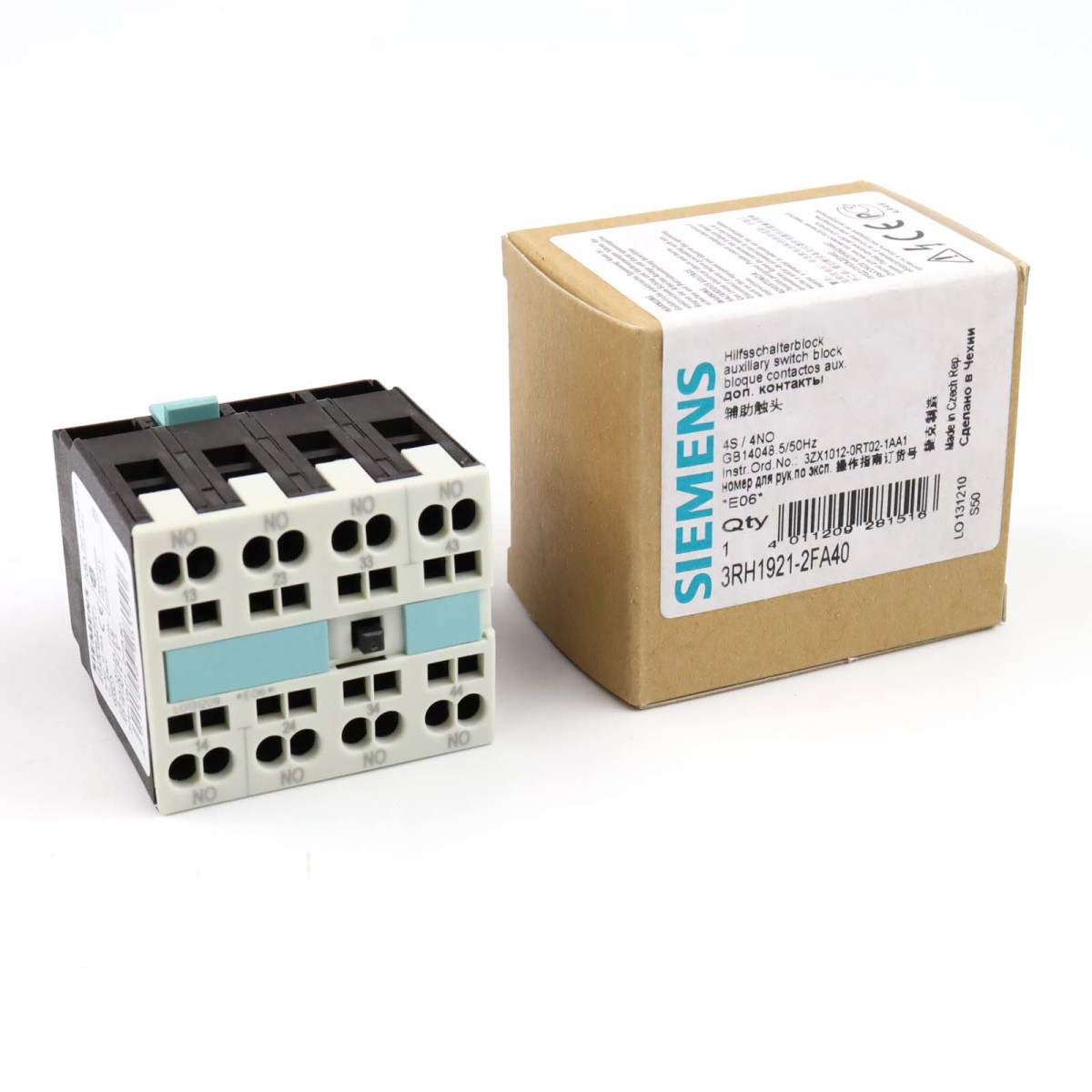 Siemens Hilfsschalterblock 3RH1921-2FA40 OVP