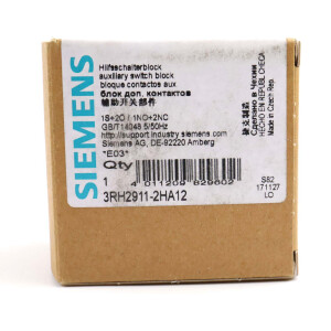 Siemens Hilfsschalterblock 3RH2911-2HA12 OVP