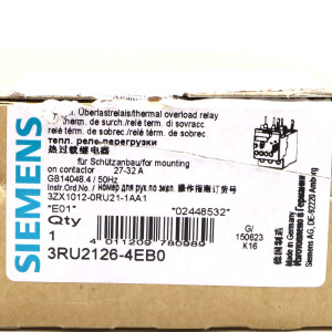 Siemens Überlastrelais 3RU2126-4EB0 OVP