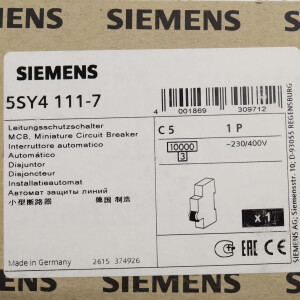 Siemens Leitungsschutzschalter 5SY4111-7 OVP