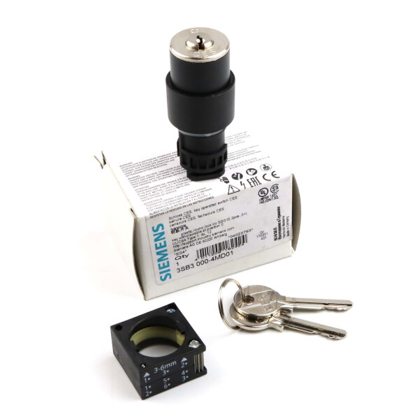 Siemens Schlüsselschalter 3SB3000-4MD01 OVP