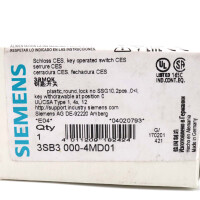 Siemens Schlüsselschalter 3SB3000-4MD01 OVP