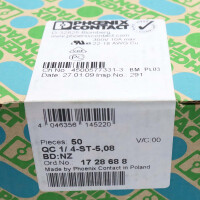 Phoenix Contact Leiterplattenstecker QC 1/ 4-ST-5,08 BD:NZ 1728688 (50Stk.) SIE
