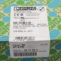 Phoenix Contact Schutzleiter-Reihenklemme ST 6-PE 3031500 (50Stk.) SIE